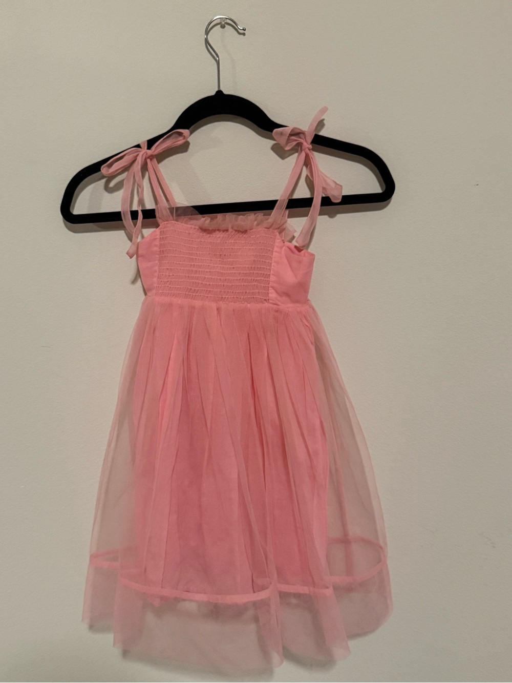 Tutu Du Monde Pink Tulle Tie-Shoulder Girls' Dress